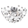 Globo - Plafón LED 4xG9/3,5W/230V diá. 45 cm cromo brillante