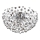 Globo - Plafón LED 6xG9/3,5W/230V diá. 60 cm cromo brillante