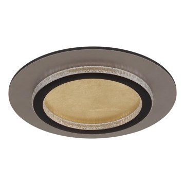Globo - Plafón LED de techo 24W/230V 3000/4000/6500K Ø 35 cm negro