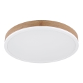 Globo - Plafón LED LED/24W/230V diá. 45 cm marrón