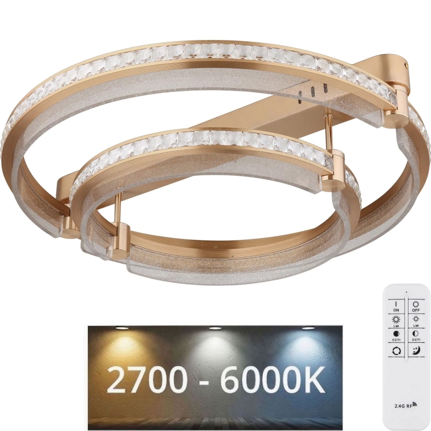 Globo - Plafón LED regulable LED/78W/230V 2700K-6000K + control remoto