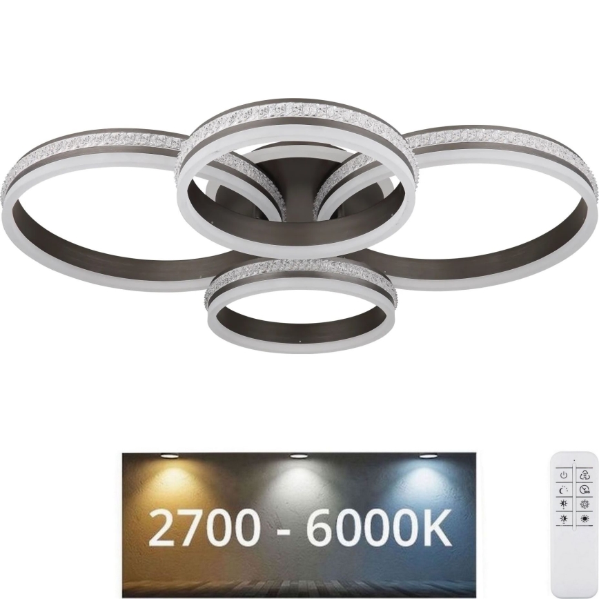 Globo - Plafón LED regulable LED/90W/230V 2700K-6000K + control remoto