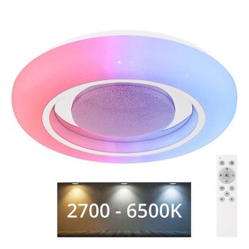 Globo - Plafón regulable RGBW LED/18W/230V 2700-6500K + control remoto