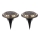 Globo - SET 2x Lámpara solar LED LED/0,72W/3V 3200K IP44 300 mAh