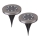 Globo - SET 2x Lámpara solar LED LED/0,8W/3V IP44 300 mAh