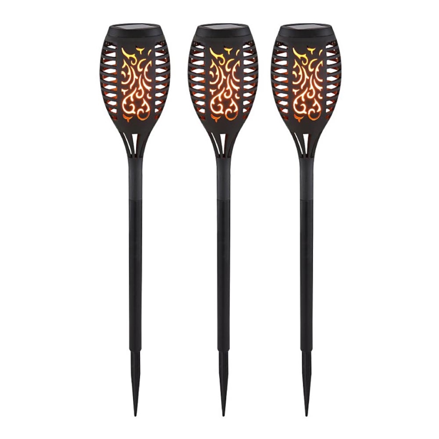 Globo - SET 3x Lámpara solar LED LED/0,1W/3V IP44 200 mAh