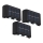 Globo - SET 3x Lámpara solar LED LED/0,8W/3V 6500K IP44 600 mAh