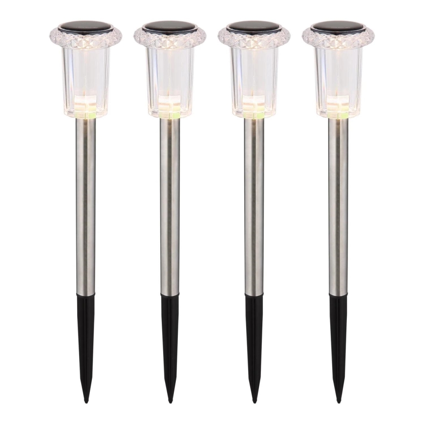 Globo - SET 4x Lámpara solar LED LED/0,06W/1,2V IP44 100 mAh