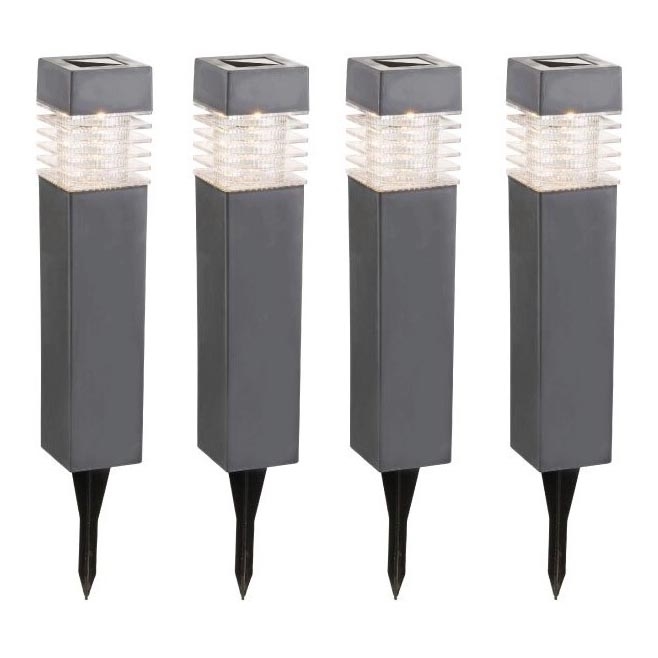 Globo - SET 4x Lámpara solar LED LED/0,06W/3,2V IP44
