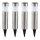 Globo - SET 4x Lámpara solar LED LED/0,07W/3V IP44 600 mAh