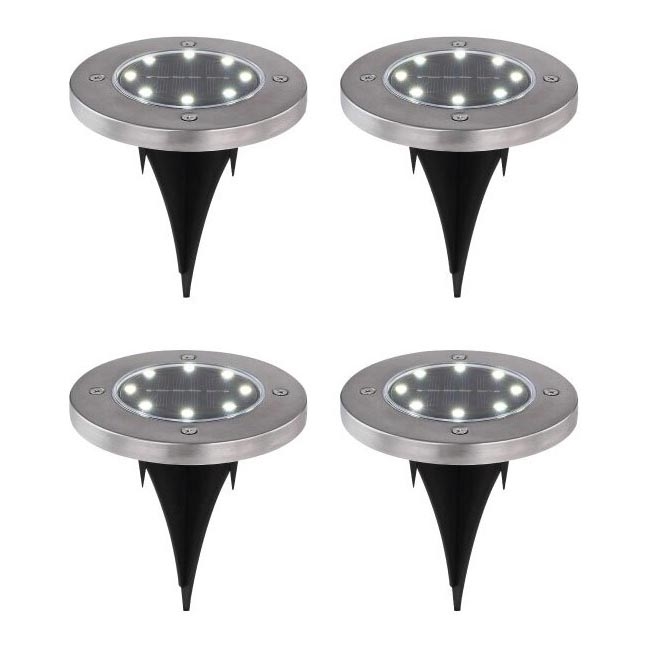 Globo - SET 4x Lámpara solar LED LED/0,1W/3V IP44 300 mAh