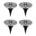 Globo - SET 4x Lámpara solar LED LED/0,1W/3V IP44 300 mAh
