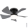 Globo - Ventilador de techo LED regulable LED/10W/230V 3000-6500K gris + mando a distancia