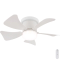Globo - Ventilador de techo regulable LED/10W/230V 3000-6500K blanco + control remoto