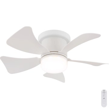 Globo - Ventilador de techo regulable LED/10W/230V 3000-6500K blanco + control remoto