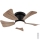 Globo - Ventilador de techo regulable LED/10W/230V 3000-6500K marrón + control remoto