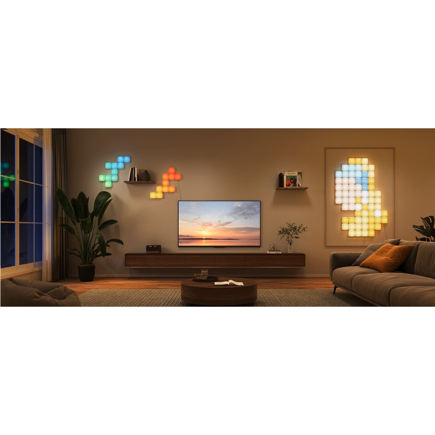 Govee - 10x Paneles mini inteligentes RGBIC Wi-Fi