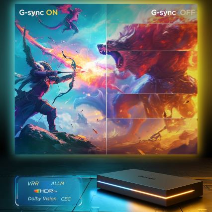 Govee - AI Sync Box 2 para Smart TV RGBICW retroiluminación para TV de 55-65 Wi-Fi