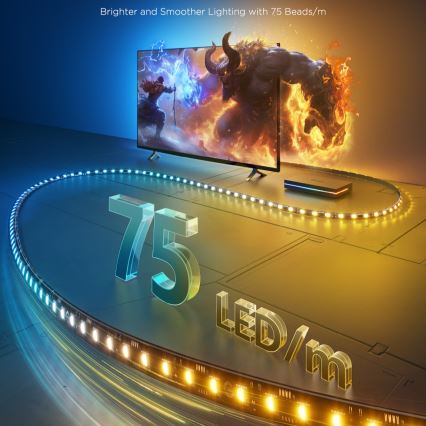 Govee - AI Sync Box 2 para Smart TV RGBICW retroiluminación para TV de 55-65 Wi-Fi