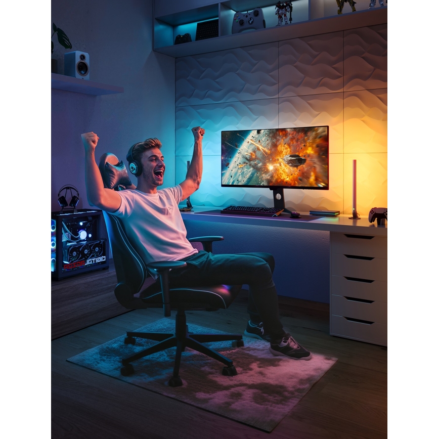 Govee - AI Sync Box Kit 2 Kit inteligente de iluminación para PC para pantallas de 27-34 + paneles LED Wi-Fi