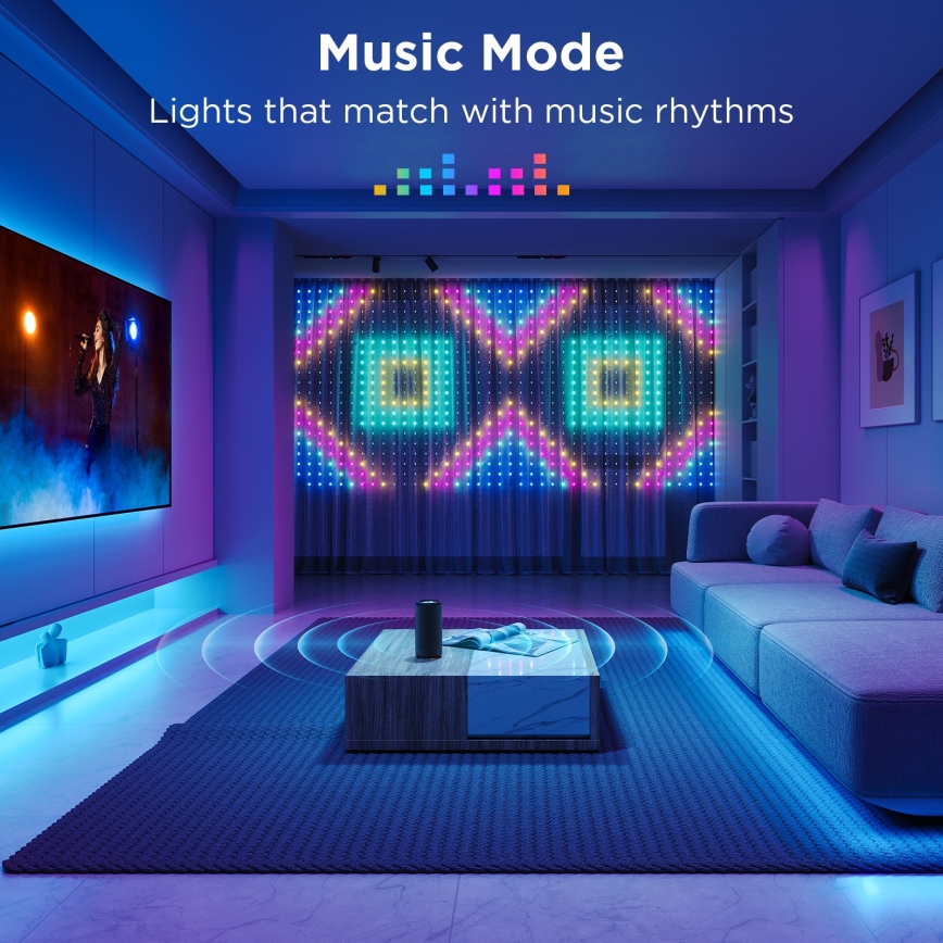Govee - Cadena decorativa LED RGB regulable LED/15W/230V IP65 Wi-Fi