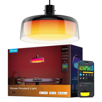 Govee - Lámpara colgante regulable LED RGBICWW en cable LED/21W/230V Matter Wi-Fi