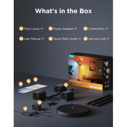 Govee - Lámpara de pie regulable LED RGBICWW TREE MATTER LED/48W/230V Wi-Fi