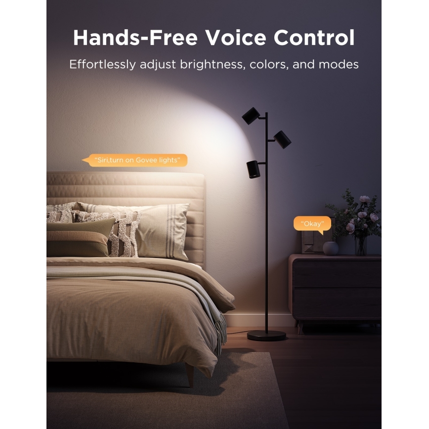 Govee - Lámpara de pie regulable LED RGBICWW TREE MATTER LED/48W/230V Wi-Fi