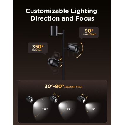 Govee - Lámpara de pie regulable LED RGBICWW TREE MATTER LED/48W/230V Wi-Fi