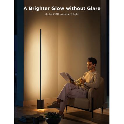 Govee - Lámpara LED de pie con altavoz Pro RGBICWW 2200-6500K Wi-Fi + control remoto