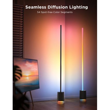 Govee - Lámpara LED de pie con altavoz Pro RGBICWW 2200-6500K Wi-Fi + control remoto