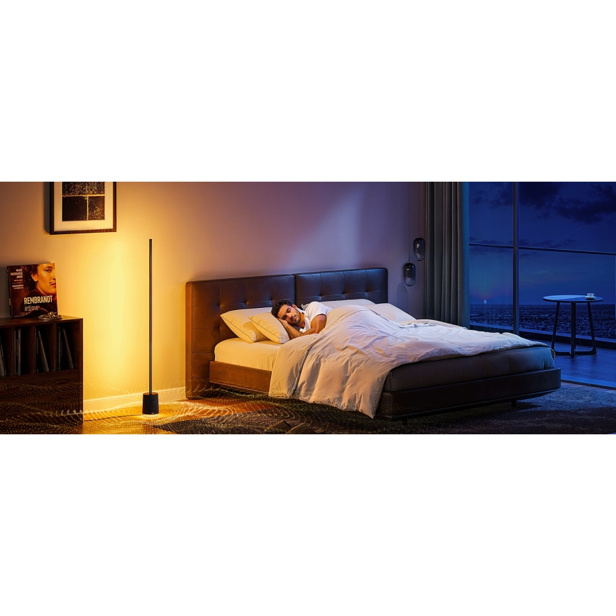 Govee - Lámpara LED de pie con altavoz Pro RGBICWW 2200-6500K Wi-Fi + control remoto