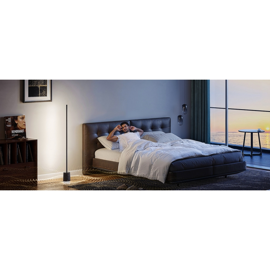 Govee - Lámpara LED de pie con altavoz Pro RGBICWW 2200-6500K Wi-Fi + control remoto