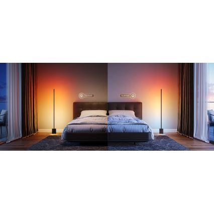 Govee - Lámpara LED de pie con altavoz Pro RGBICWW 2200-6500K Wi-Fi + control remoto