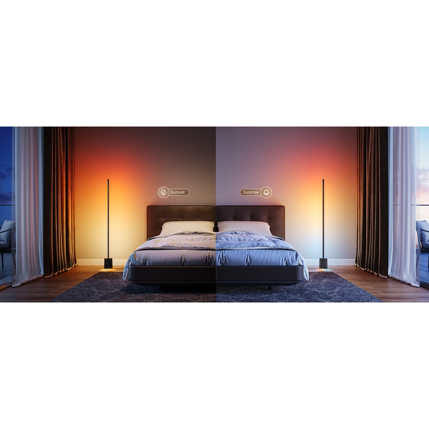 Govee - Lámpara LED de pie con altavoz Pro RGBICWW 2200-6500K Wi-Fi + control remoto