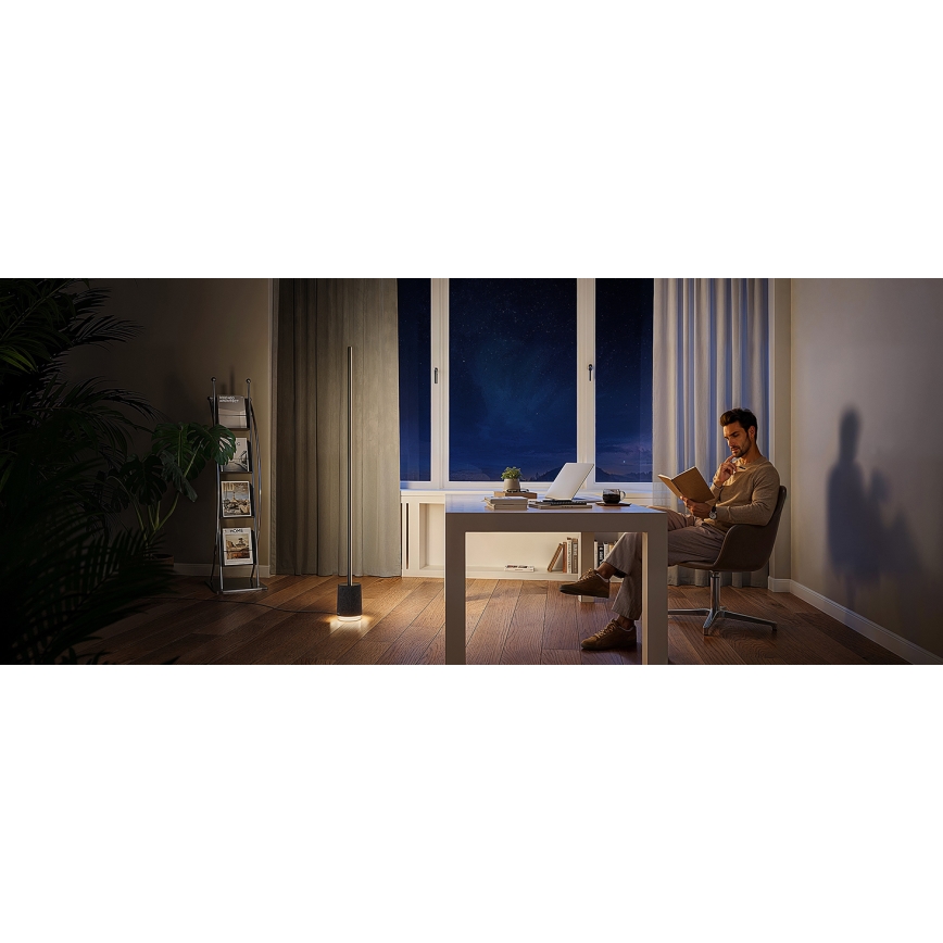 Govee - Lámpara LED de pie con altavoz Pro RGBICWW 2200-6500K Wi-Fi + control remoto