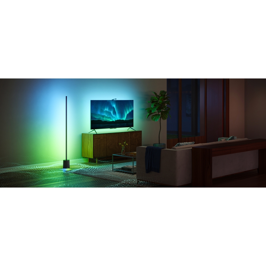 Govee - Lámpara LED de pie con altavoz Pro RGBICWW 2200-6500K Wi-Fi + control remoto
