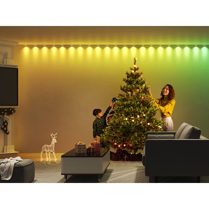 Govee - Lámparas colgantes de cadena LED RGBIC de 3m Wi-Fi