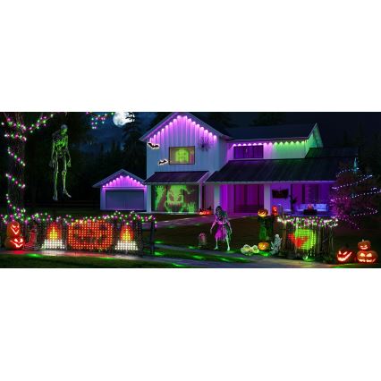 Govee - LED RGBIC Malla de iluminación exterior 143x85cm Wi-Fi Matter IP65