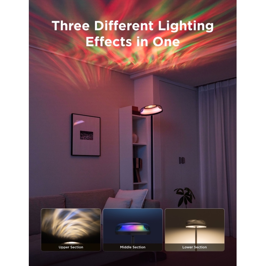 Govee - LED RGBICWW Lámpara de pie regulable UPLIGHTER MATTER LED/24W/230V Wi-Fi