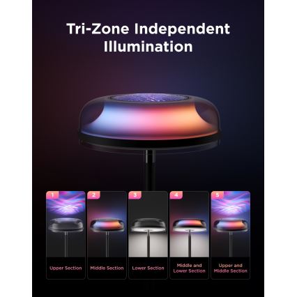 Govee - LED RGBICWW Lámpara de pie regulable UPLIGHTER MATTER LED/24W/230V Wi-Fi