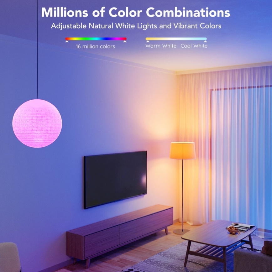 Govee - LED RGBWW Bombilla Inteligente E27/12W/230V 2700-6500K Wi-Fi