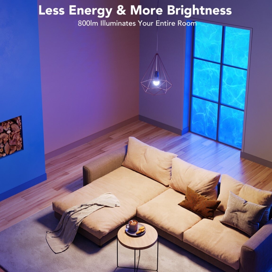 Govee - LED RGBWW Bombilla Inteligente E27/12W/230V 2700-6500K Wi-Fi