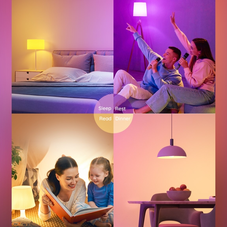 Govee - LED RGBWW Bombilla Inteligente E27/12W/230V 2700-6500K Wi-Fi