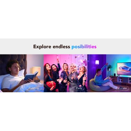 Govee - LED RGBWW Bombilla Inteligente E27/12W/230V 2700-6500K Wi-Fi