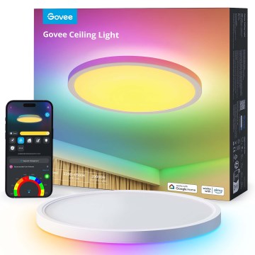 Govee - Luminaria de techo LED RGBICWW regulable LED/29W/230V diámetro 30 cm Matter Wi-Fi