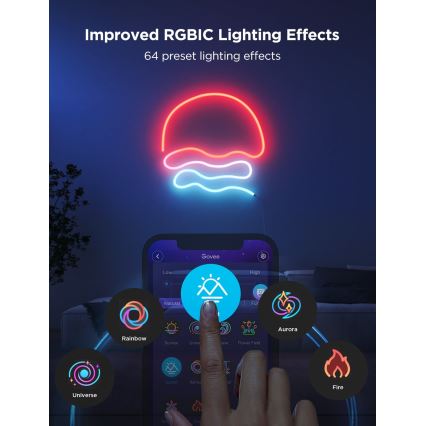 Govee - Neon 2 MATTER tira LED flexible 3 m RGBIC Wi-Fi