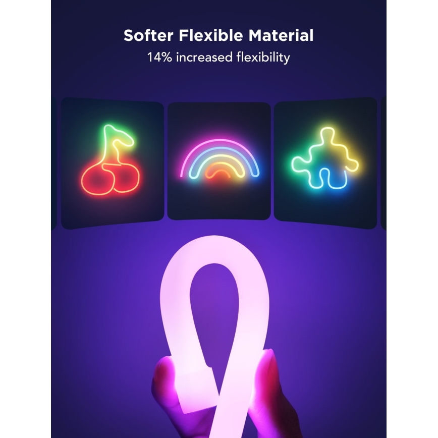 Govee - Neon 2 MATTER tira LED flexible 3 m RGBIC Wi-Fi