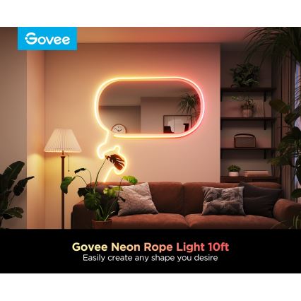 Govee - Neon 2 MATTER tira LED flexible 3 m RGBIC Wi-Fi