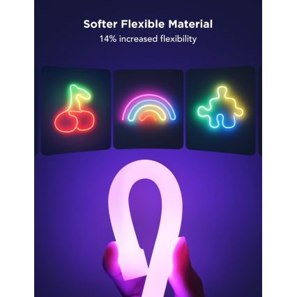 Govee - Neon 2 MATTER Tira LED plegable 5m RGBIC Wi-Fi IP67